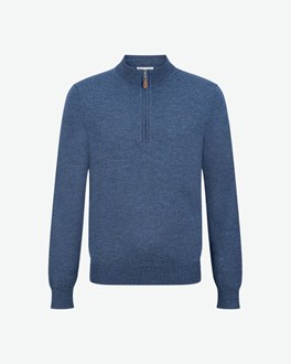 Donald Ross Mens Sweater - Merino Wool 1/4 Zip